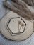 Macrame podtácky - Dekor: Topol, Tvar podtácky macrame: Trojúhelník, Podtácek macrame varianta: Obrázek 2