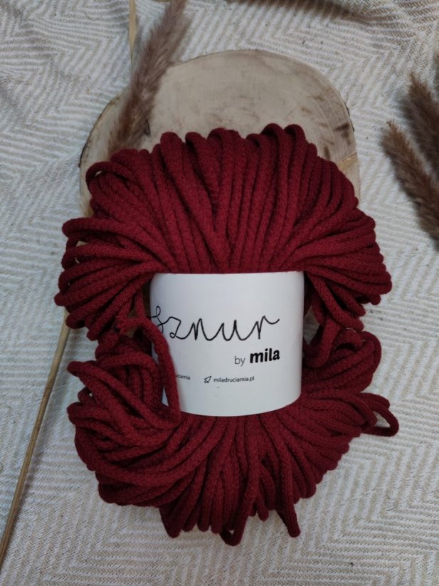 Sznur mila 5 mm - Síla: 5 mm, Barva: Jako růže